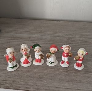 Napco Miniature Candlestick Holders Set of 6 Collectible Figurines